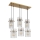 Globo - Cable-suspended chandelier 6xE27/60W/230V, gold