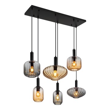 Globo - Cable-Suspended Chandelier 6xE27/60W/230V