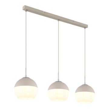 Globo - Cable-suspended pendant 3xE27/60W/230V