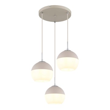Globo - Cable-suspended pendant 3xE27/60W/230V