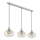 Globo - Cable-suspended pendant lamp 3xE27/40W/230V beige