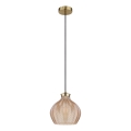 Globo - Cable-suspended pendant light 1xE27/60W/230V Ø 22 cm gold