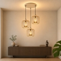 Globo - Cable-suspended pendant light 3xE27/40W/230V