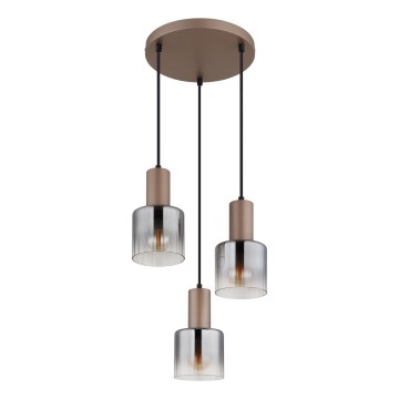 Globo - Cable-suspended pendant light 3xE27/40W/230V