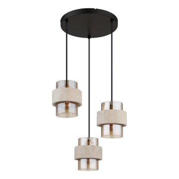 Globo - Cable-suspended pendant light 3xE27/40W/230V