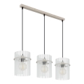 Globo - Cable-suspended pendant light 3xE27/60W/230V
