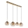 Globo - Cable-suspended pendant light 4xE27/60W/230V, brass