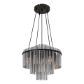 Globo - Cable-suspended pendant light 5x E27/60W/230V, black