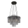 Globo - Cable-suspended pendant light 5x E27/60W/230V, black