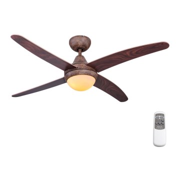Globo - Ceiling fan 2xE14/60W/230V + remote control