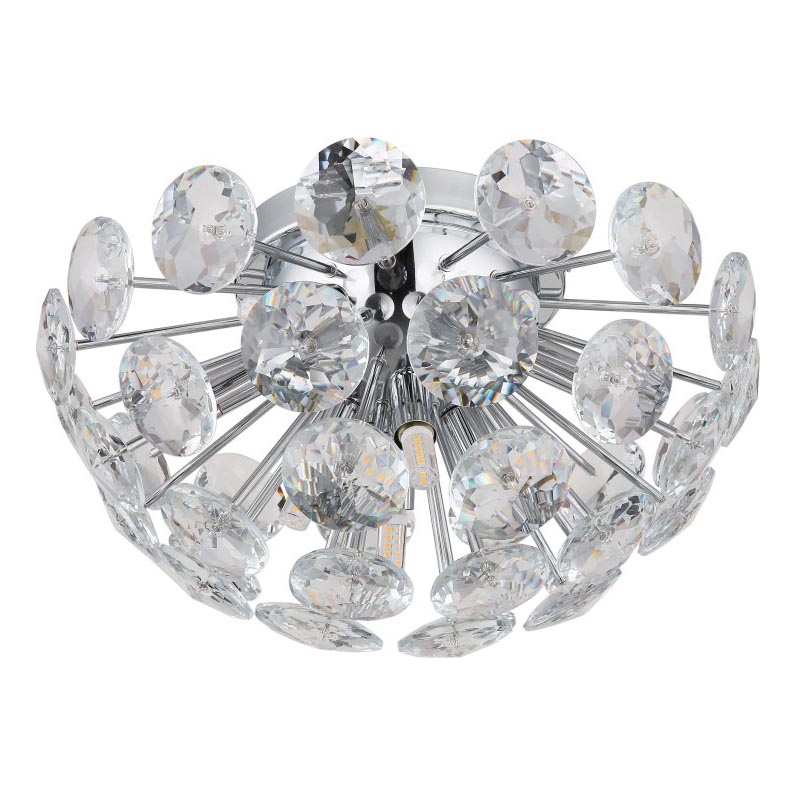 Globo - Ceiling light 10xG9/7W/230V shiny chrome d. 39 cm