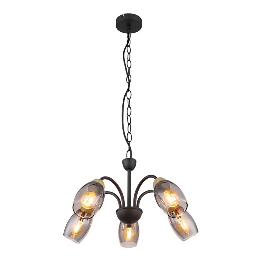 Globo - Chandelier on a chain 5xE14/25W/230V