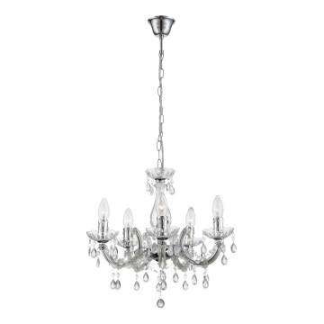 Globo - Chandelier on a chain 5xE14/40W/230V