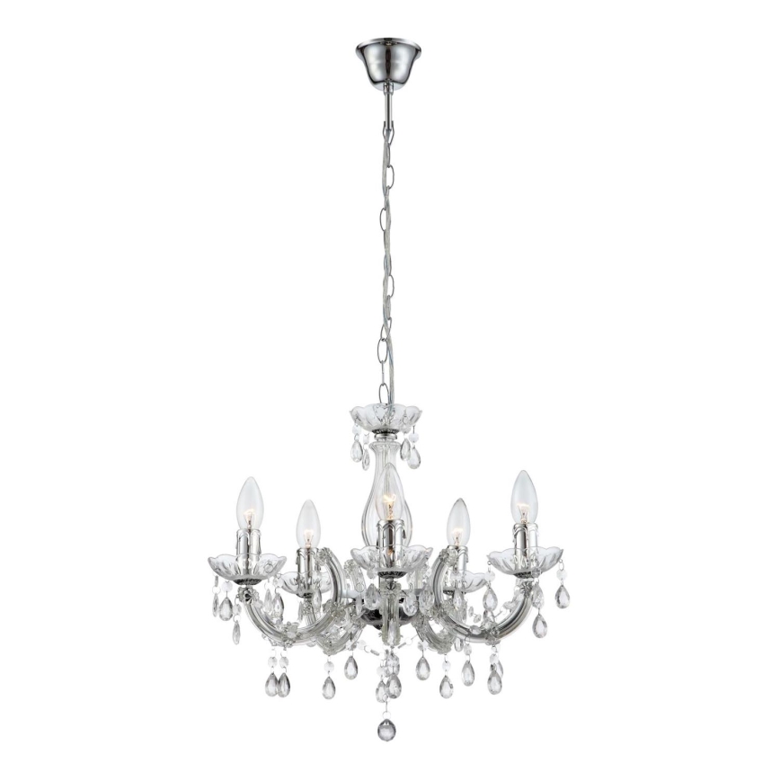 Globo - Chandelier on a chain 5xE14/40W/230V