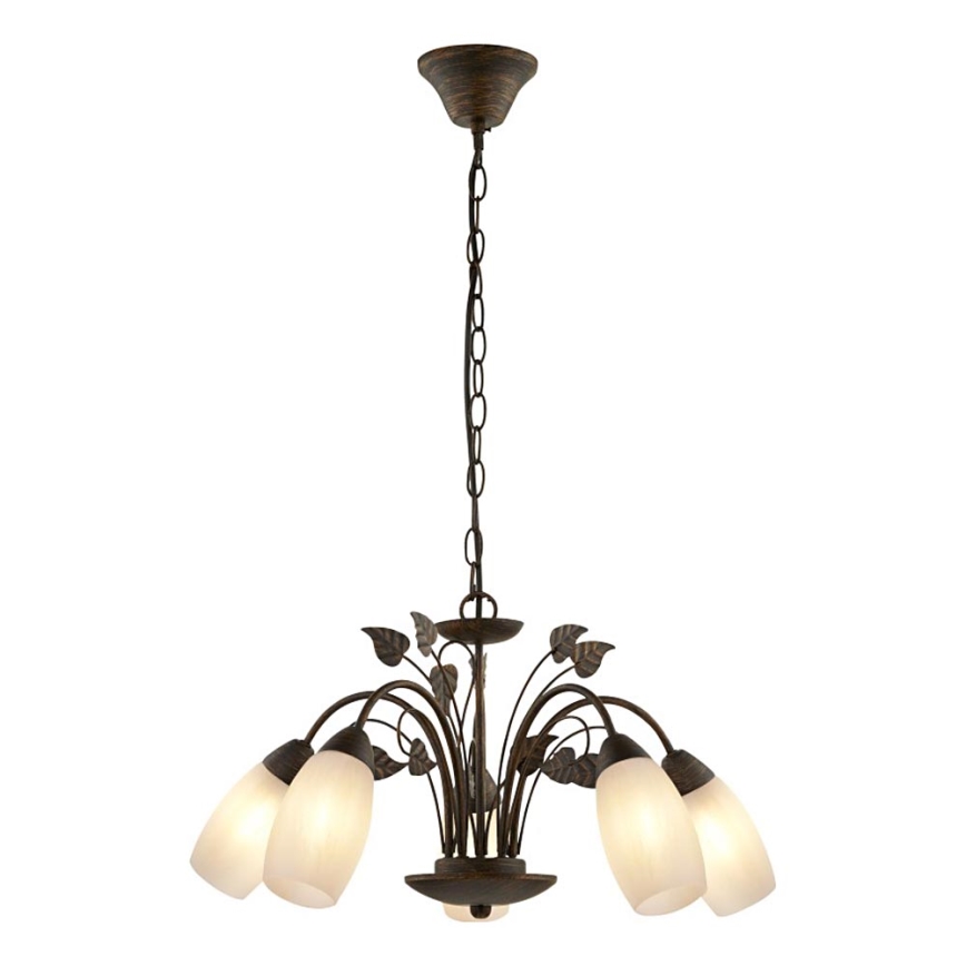Globo - Chandelier on a chain 5xE14/40W/230V