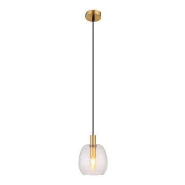 Globo - Chandelier on a string 1xE14/40W/230V d. 16 cm brass