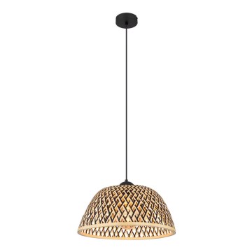 Globo - Chandelier on a string 1xE27/15W/230V bamboo