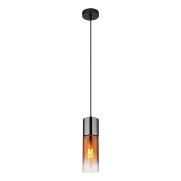 Globo - Chandelier on a string 1xE27/25W/230V d. 10,5 cm black/copper