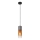 Globo - Chandelier on a string 1xE27/25W/230V d. 10,5 cm black/copper