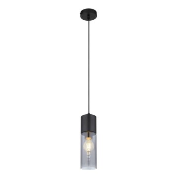 Globo - Chandelier on a string 1xE27/25W/230V d. 10,5 cm black