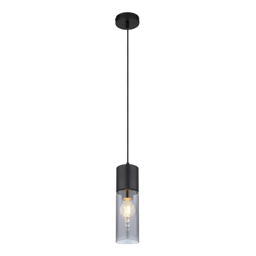 Globo - Chandelier on a string 1xE27/25W/230V d. 10,5 cm black