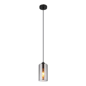 Globo - Chandelier on a string 1xE27/25W/230V d. 11 cm black