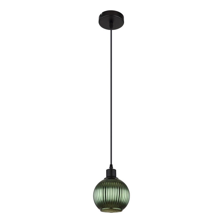 Globo - Chandelier on a string 1xE27/25W/230V d. 15 cm green
