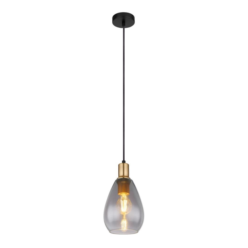 Globo - Chandelier on a string 1xE27/40W/230V brass