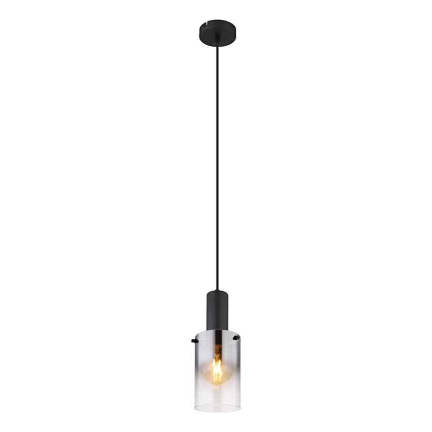 Globo - Chandelier on a string 1xE27/40W/230V d. 12,5 cm black