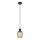 Globo - Chandelier on a string 1xE27/40W/230V d. 13,5 cm black
