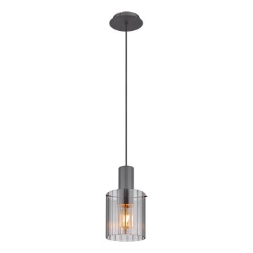 Globo - Chandelier on a string 1xE27/40W/230V d. 18 cm grey