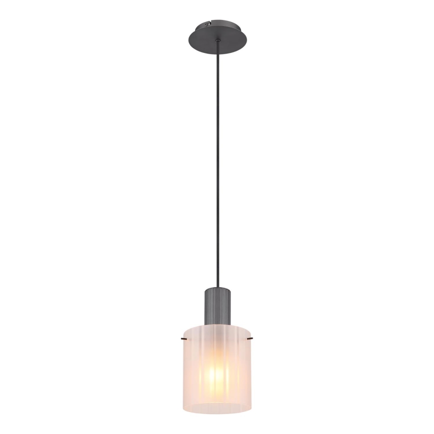 Globo - Chandelier on a string 1xE27/40W/230V d. 18 cm white