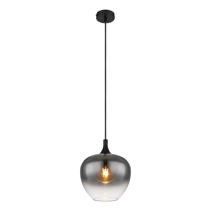 Globo - Chandelier on a string 1xE27/40W/230V d. 24 cm black