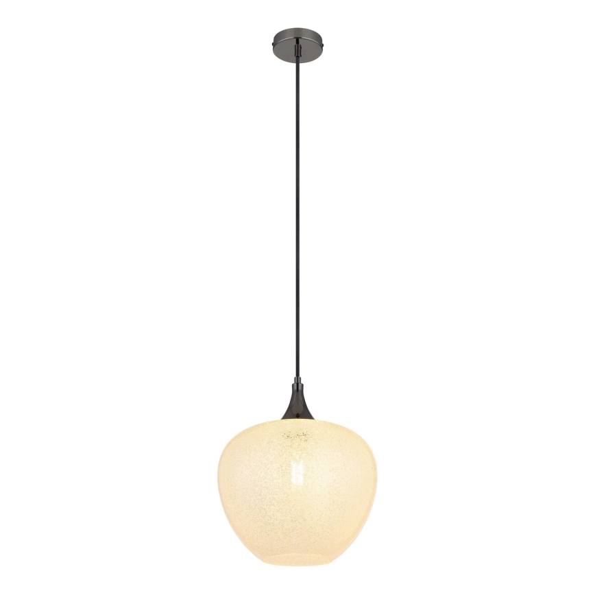 Globo - Chandelier on a string 1xE27/40W/230V d. 29 cm white/anthracite