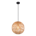 Globo - Chandelier on a string 1xE27/60W/230V bamboo