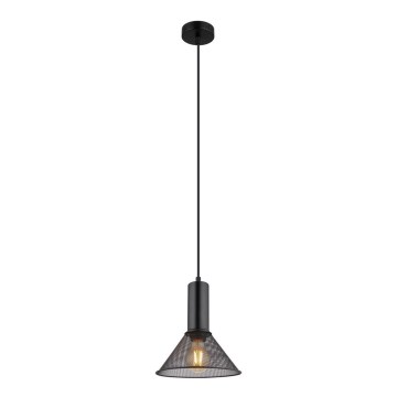 Globo - Chandelier on a string 1xE27/60W/230V black