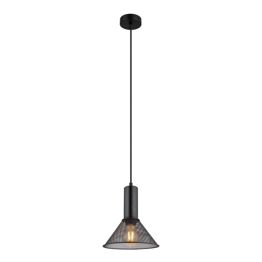 Globo - Chandelier on a string 1xE27/60W/230V black