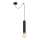 Globo - Chandelier on a string 1xE27/60W/230V black wood
