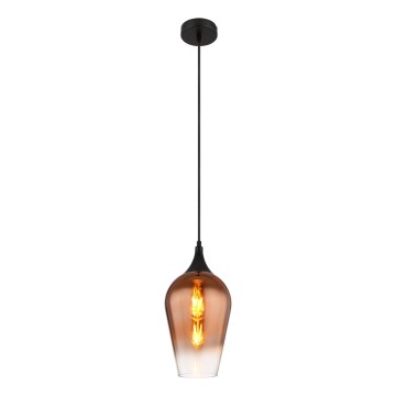 Globo - Chandelier on a string 1xE27/60W/230V d. 18 cm copper