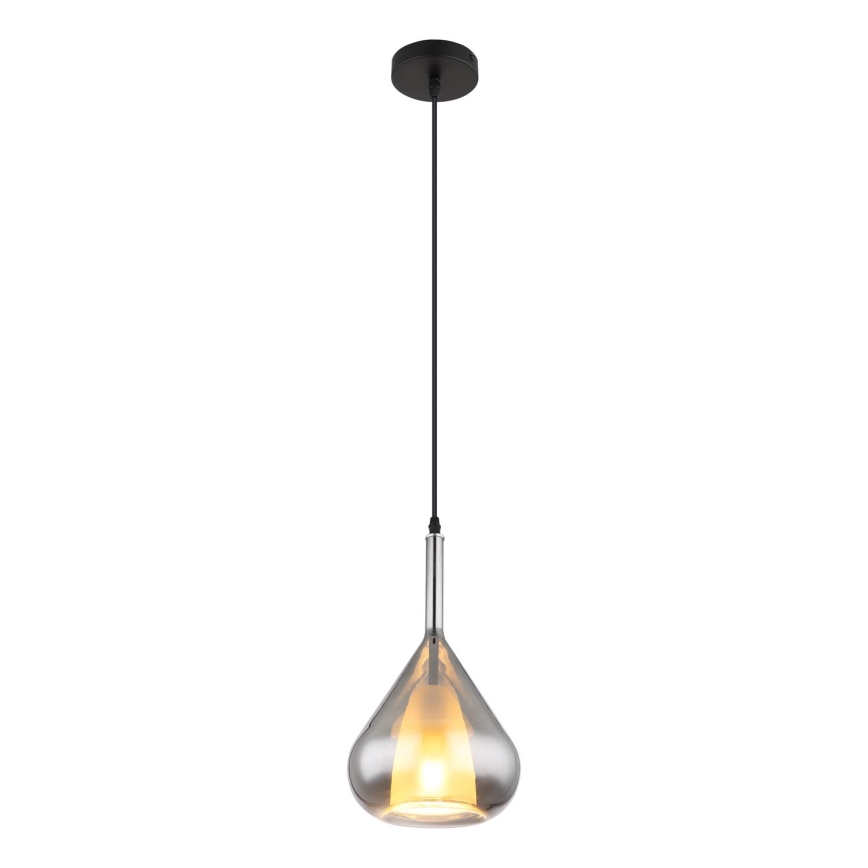 Globo - Chandelier on a string 1xE27/60W/230V d. 20 cm black