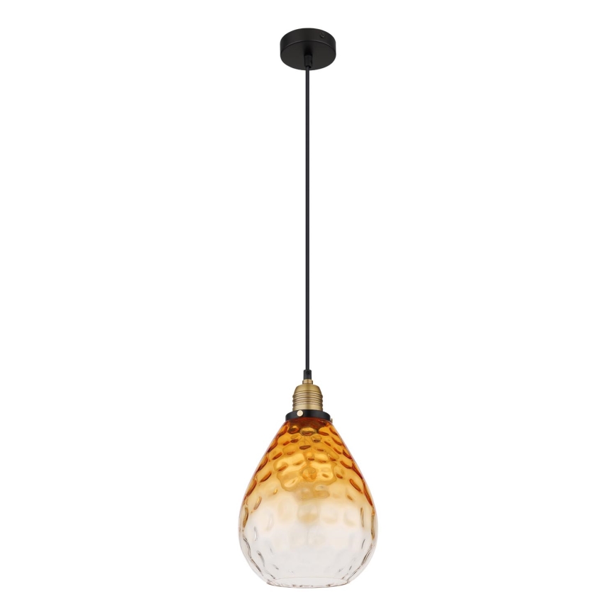 Globo - Chandelier on a string 1xE27/60W/230V d. 21 cm orange