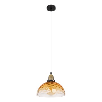 Globo - Chandelier on a string 1xE27/60W/230V d. 25 cm orange