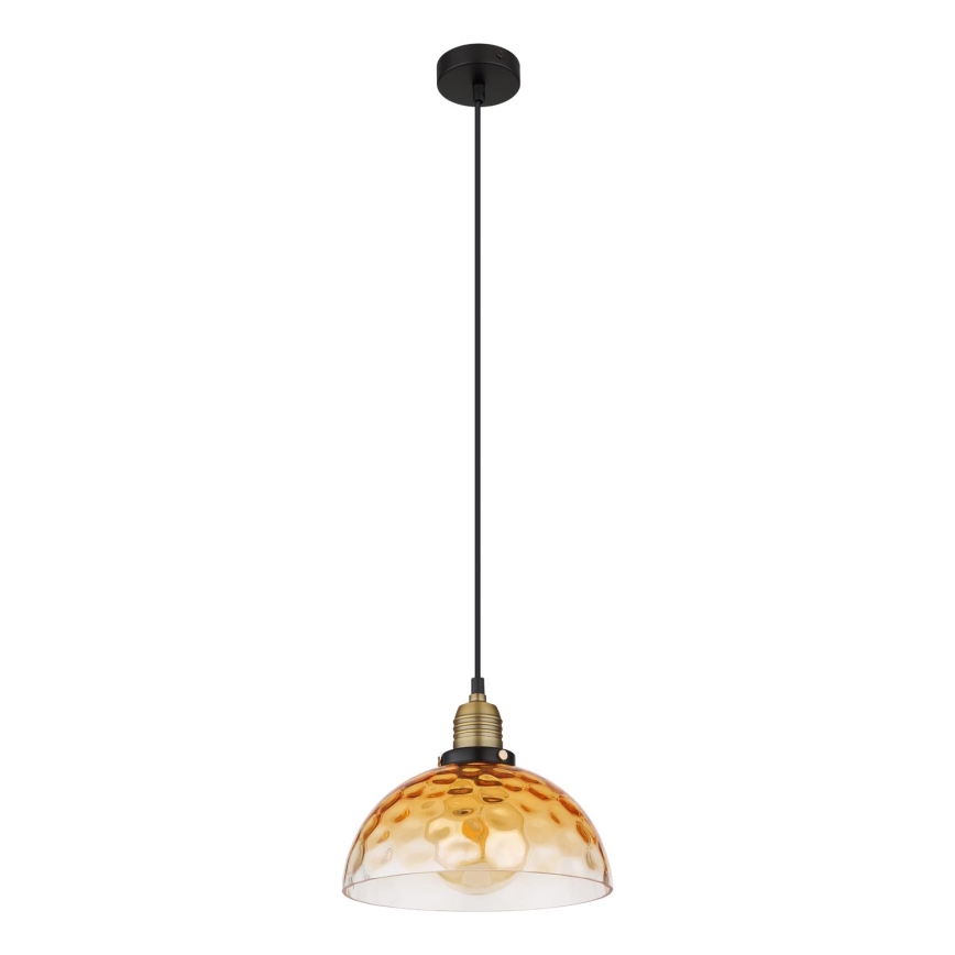 Globo - Chandelier on a string 1xE27/60W/230V d. 25 cm orange