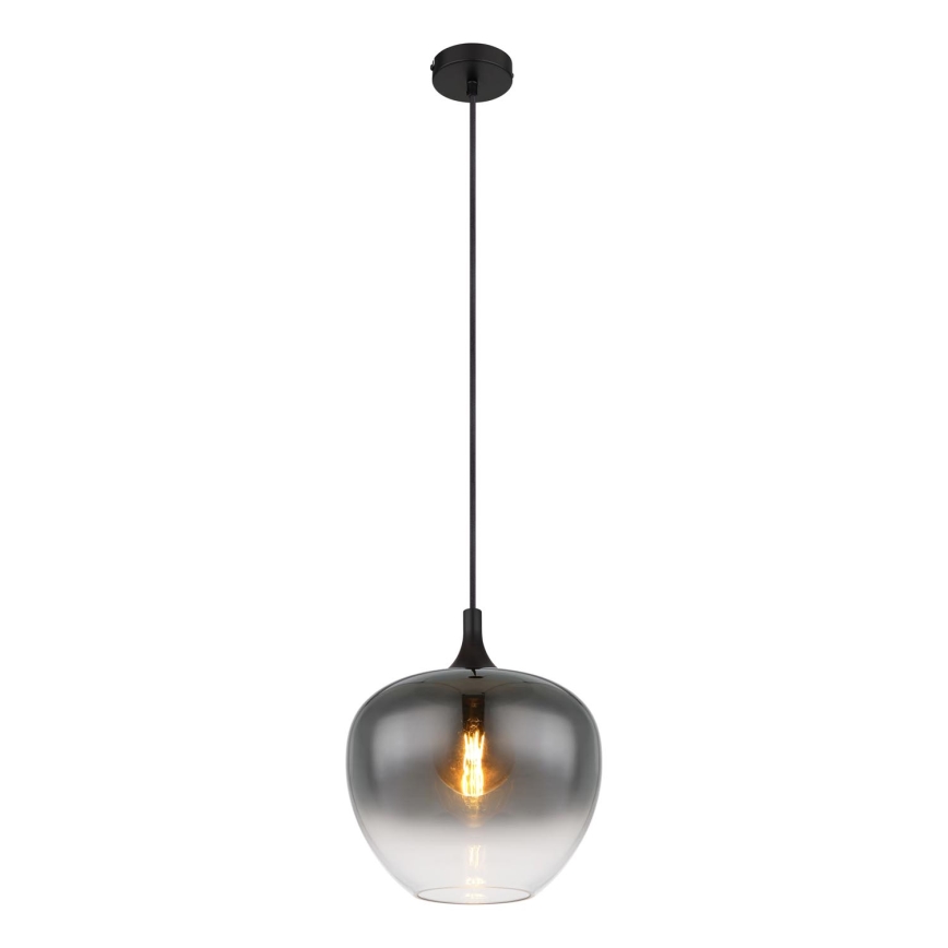 Globo - Chandelier on a string 1xE27/60W/230V d. 29 cm black