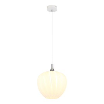 Globo - Chandelier on a string 1xE27/60W/230V d. 29 cm white