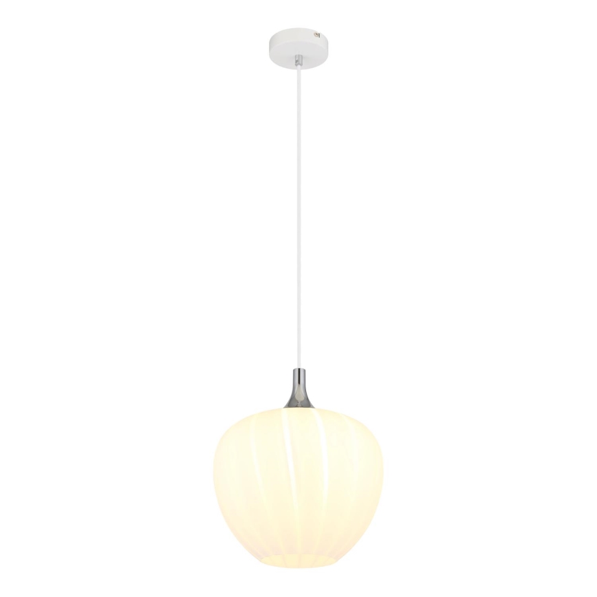 Globo - Chandelier on a string 1xE27/60W/230V d. 29 cm white