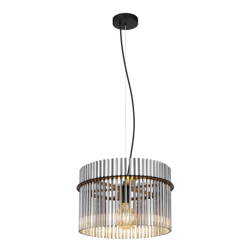 Globo - Chandelier on a string 1xE27/60W/230V d. 40 cm black