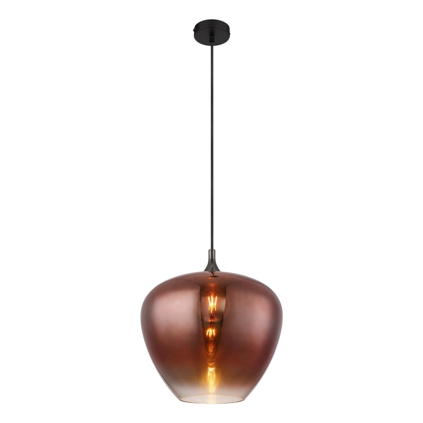 Globo - Chandelier on a string 1xE27/60W/230V d. 40 cm copper