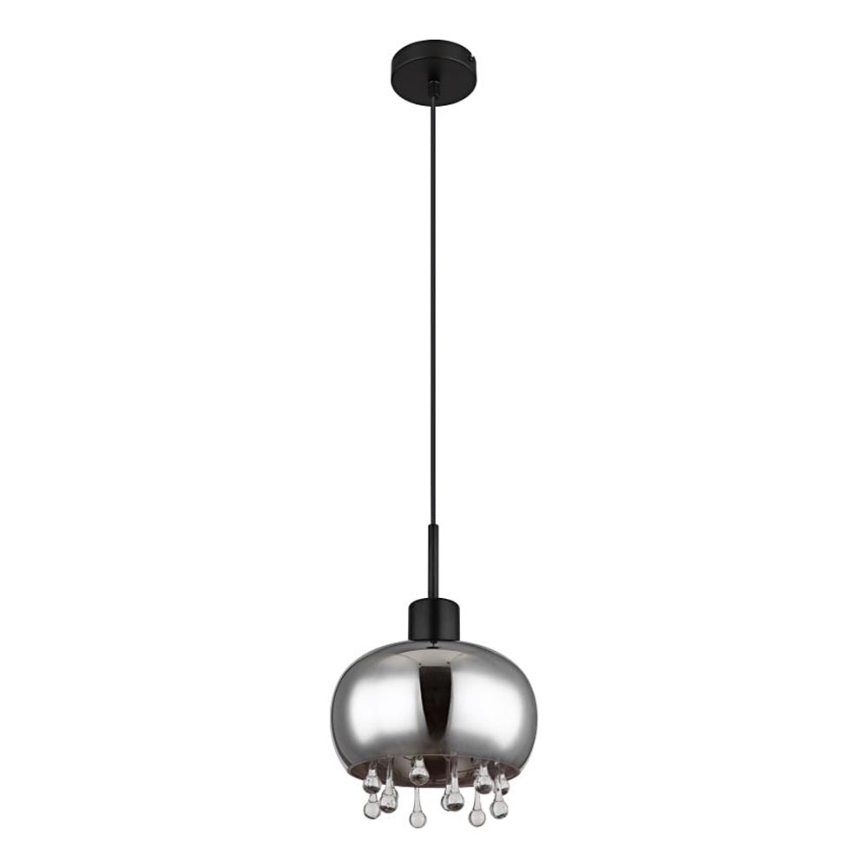 Globo - Chandelier on a string 1xE27/9W/230V d. 21 cm black