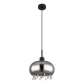 Globo - Chandelier on a string 1xE27/9W/230V d. 28 cm black